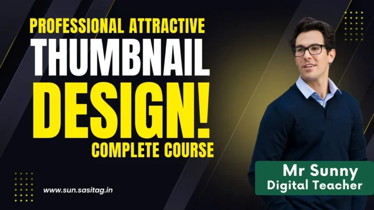 Thumbnail Design Complete Course